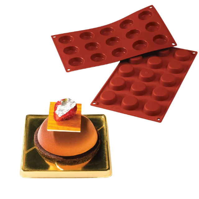 Obrázek produktu SIL FORMA SILIKON terakota - KOLÁČ Ø40mm v.13mm 20ml 15ks