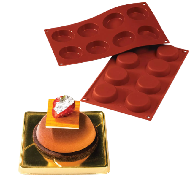 Obrázek produktu SIL FORMA SILIKON terakota - KOLÁČ Ø60mm v.17mm 42ml 8ks