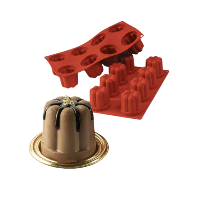 Obrázek produktu SIL FORMA SILIKON terakota - BÁBOVKY Ø57mm v.57mm 130ml 8ks