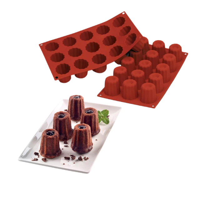 Obrázek produktu SIL FORMA SILIKON terakota - BÁBOVKY Ø45mm v.45mm 60ml 15ks