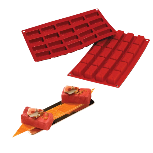 Obrázek produktu SIL FORMA SILIKON terakota - NUGÁT 50x25mm v.20mm 22ml 20ks