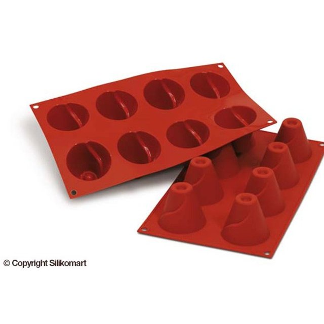 Obrázek produktu SIL FORMA SILIKON terakota - SOPKA Ø58mm v.52mm 72ml 8ks