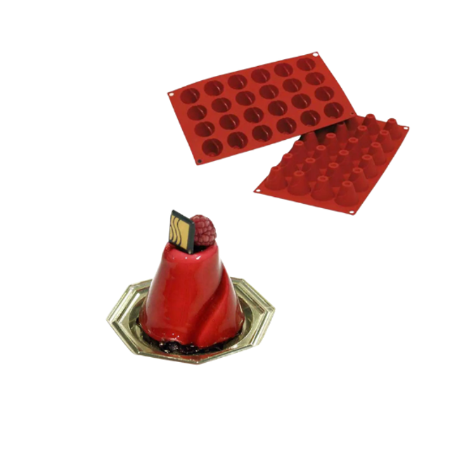 Obrázek produktu SIL FORMA SILIKON terakota - SOPKA Ø35mm v.31mm 16ml 24ks