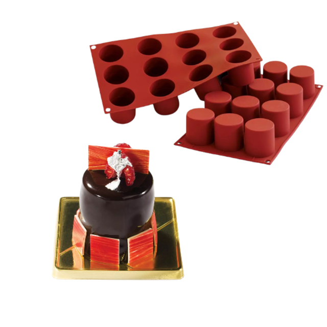 Obrázek produktu SIL FORMA SILIKON terakota - MONOPORCE KOLEČKO Ø48mm v.50mm 83ml 12ks