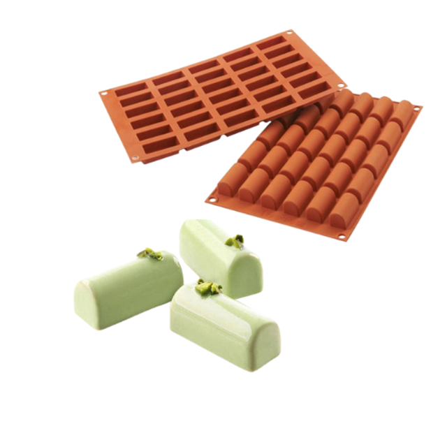 Obrázek produktu SIL FORMA SILIKON terakota - BUCHE 44x18mm v.20mm 14ml 30ks