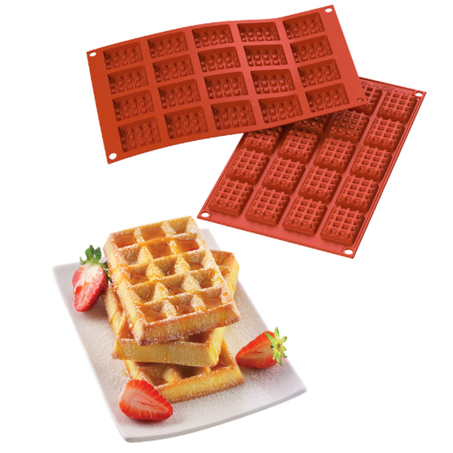 Obrázek produktu SIL FORMA SILIKON terakota - WAFFLE 45x35mm v.10mm 12ml 20ks