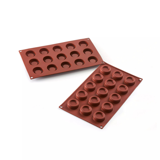 Obrázek produktu SIL FORMA SILIKON terakota - SAVARIN KOLEČKO Ø40mm v.13mm 12ml 15ks