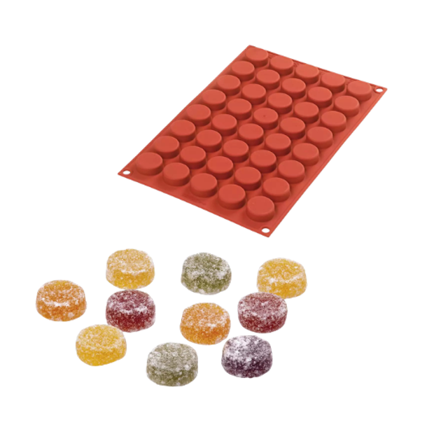 Obrázek produktu SIL FORMA SILIKON terakota - KOLÁČ Ø28mm v.11mm 6ml 40ks