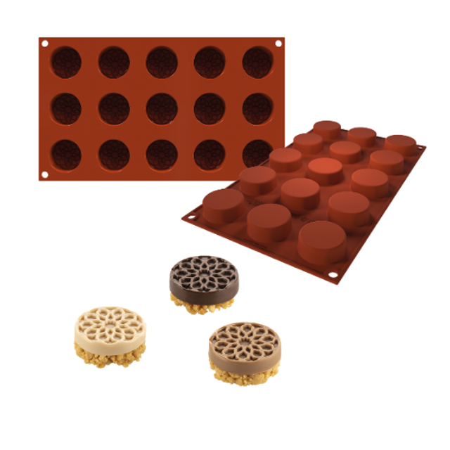 Obrázek produktu SIL FORMA SILIKON terakota - MAURESQUE KRUH Ø40mm v.1,6mm 20ml 15ks