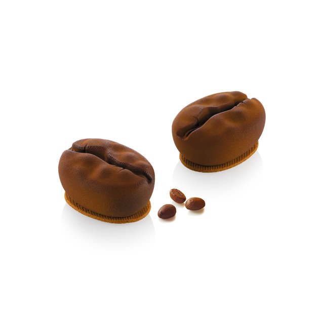 Obrázek produktu SIL FORMA SILIKON bílá - CAFFE 110 58x78mm v.40mm 110ml + vykrajovátko, 8ks