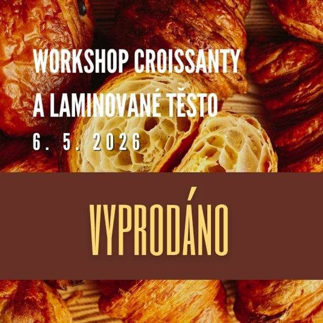 Obrázek produktu Workshop Křupavé croissanty a kouzlo laminovaného těsta s Alešem Heinzem 6.5.2025