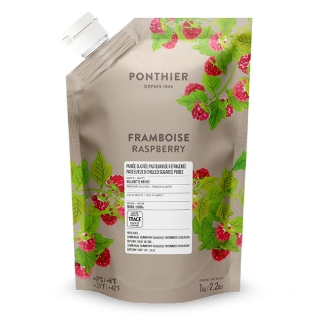 Obrázek produktu PONTHIER PYRÉ MALINA (Raspberry) chlazené 6x1kg
