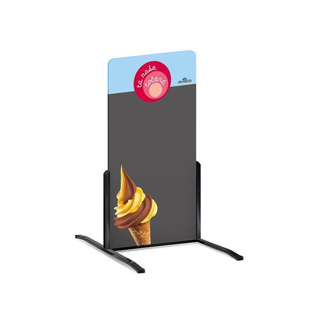 Obrázek produktu TA NAŠE TOČENÁ STOJÍCÍ TABULE MODRÁ dibond a rám 1 ks