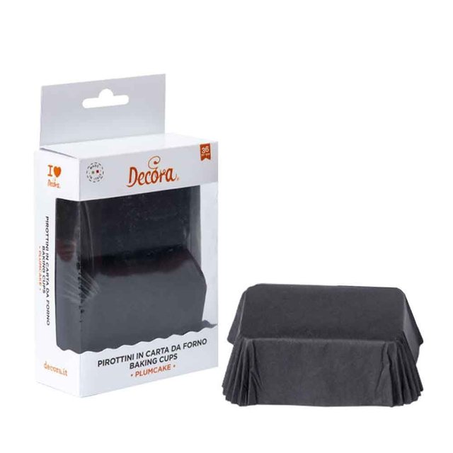 Obrázek produktu DECO KOŠÍČKY NA KOLÁČ - černé 8x5x3,2cm 26ks