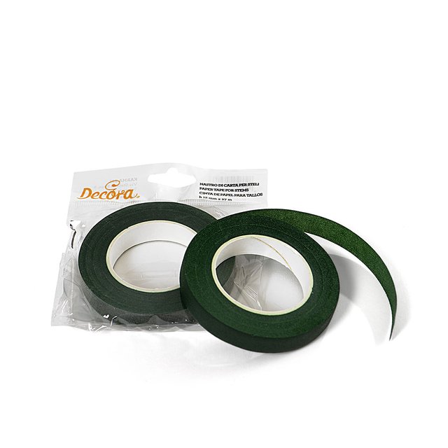 Obrázek produktu DECO STUHA na květiny 12 mm tmavě zelená 27m