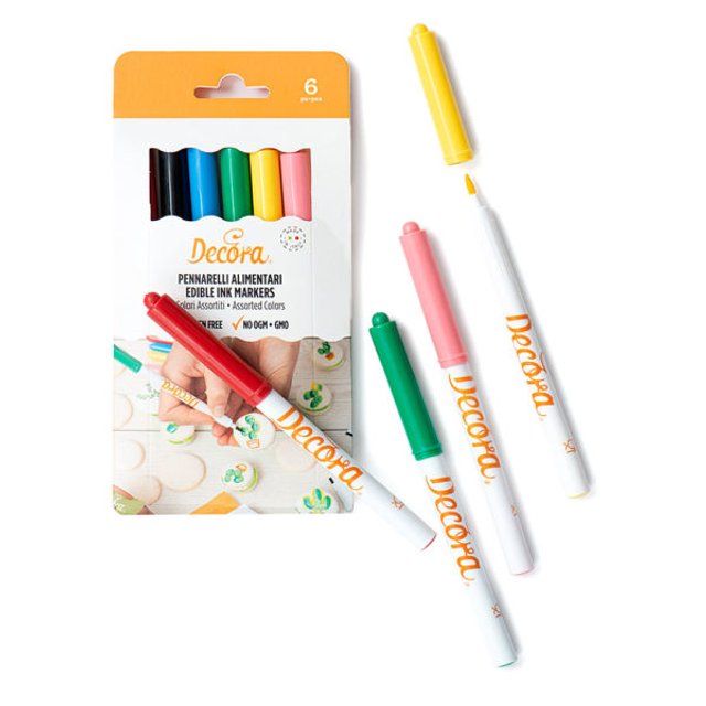 Obrázek produktu DECO SADA POPISOVACÍCH FIX na jídlo 6ks