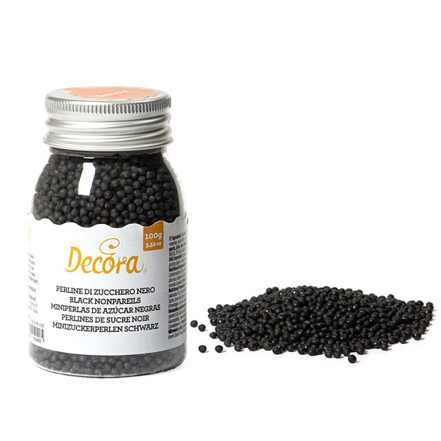 Obrázek produktu DECO CUKROVÉ ZDOBENÍ KULIČKY MINI ČERNÉ 100g