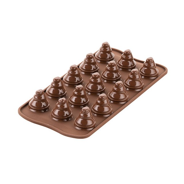 Obrázek produktu SIL FORMA SILIKON na ČOKOLÁDOVÉ BONBONY - STROMEK pr.28,v.30mm