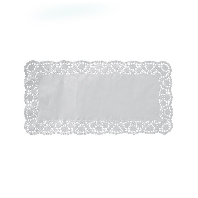 Obrázek produktu W Krajka bílá papírová pod dort obdélník 30x18cm 100ks