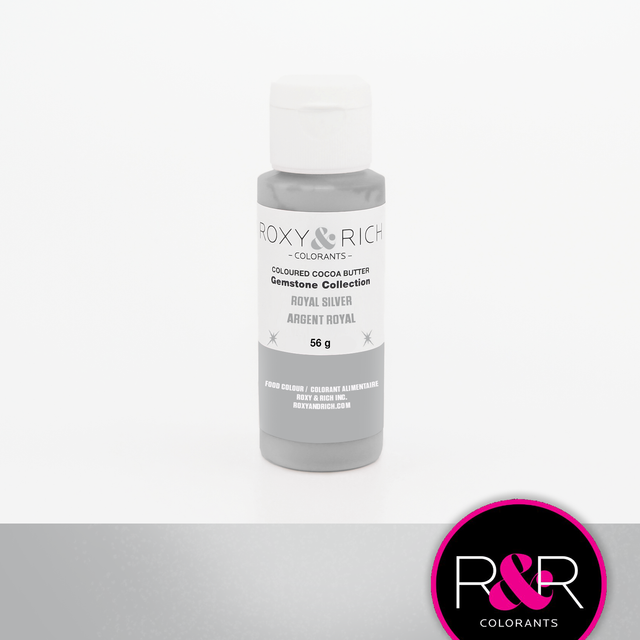 Obrázek produktu RR KAKAOVÉ MÁSLO třpytivé - stříbrné Gemstone Royal Silver 56g