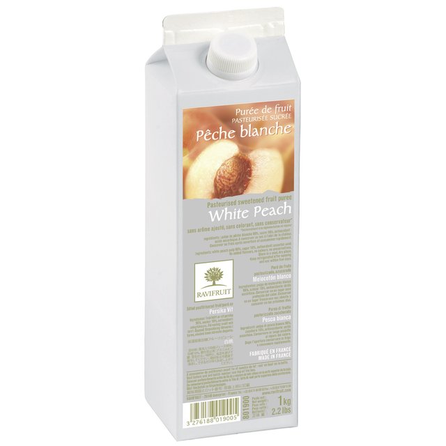 Obrázek produktu RAVIFRUIT PYRÉ BÍLÁ BROSKEV pasterizované 1kg