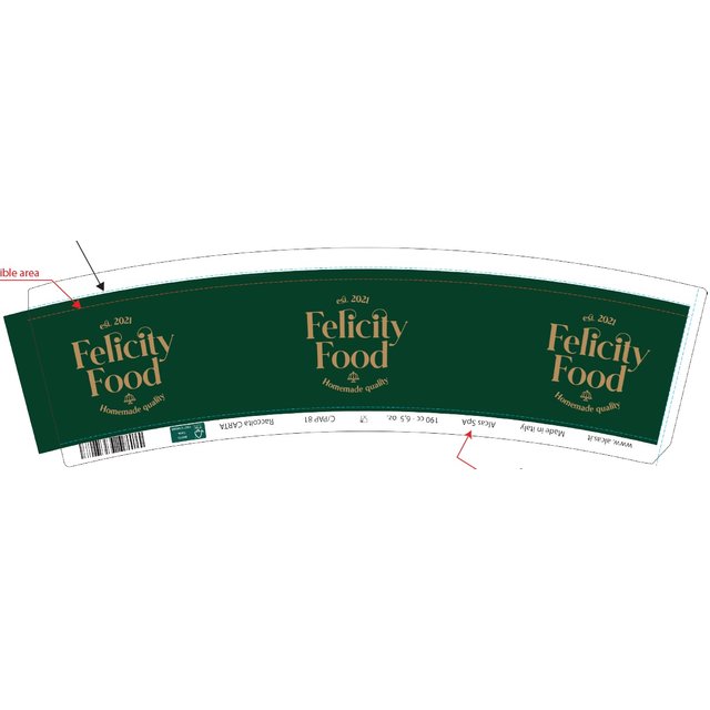 Obrázek produktu ALCAS KELÍMKY 190 s potiskem FELICITY FOOD 189ml 2x250ks