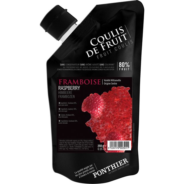 Obrázek produktu PONTHIER COULIS MALINA (raspberry) chlazené 10x250g