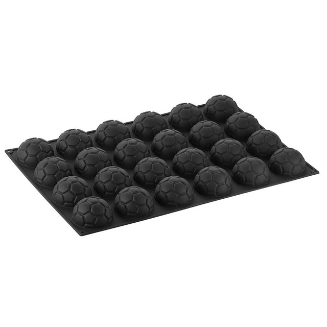 Obrázek produktu PAV FORMA SILIKON černá - 60x40cm - POLOKOULE FOTBALOVÝ MÍČ pr.8cm 24ks 150ml
