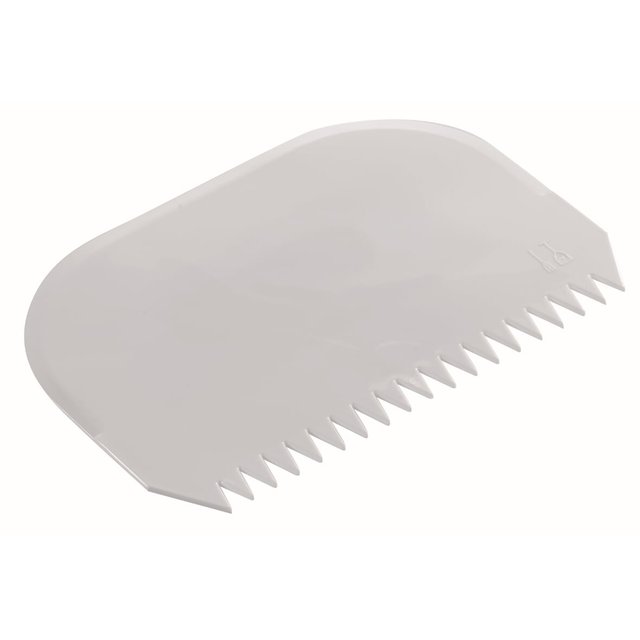 Obrázek produktu MA KARTA PLAST bílá tvrdá zubatá 14,5x9,5cm