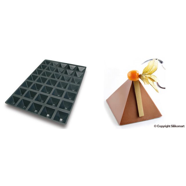 Obrázek produktu SIL FORMA SILIKON černá - PYRAMIDA 72x72mm v.60mm 118ml 24ks