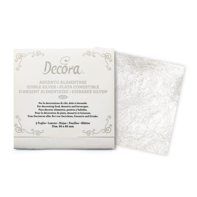 Obrázek produktu DECO STŘÍBRNÉ LÍSTKY (plátky) 5ks