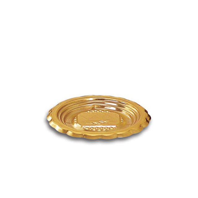 Obrázek produktu ALCAS PODNOS KULATÝ ZLATÝ PLAST pr.9,5cm 1ks