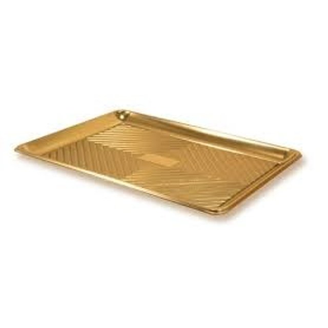 Obrázek produktu ALCAS PODNOS OBDÉLNÍK ZLATÝ PLAST 46x35cm 1ks NA OBJEDNÁVKU