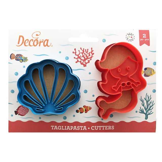 Obrázek produktu DECO VYKRAJOVÁTKA - MOŘSKÁ PANNA A MUŠLE 2ks