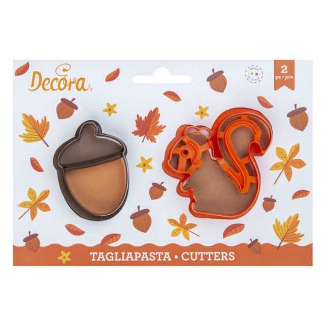 Obrázek produktu DECO VYKRAJOVÁTKA - VEVERKA A ŽALUD 2ks