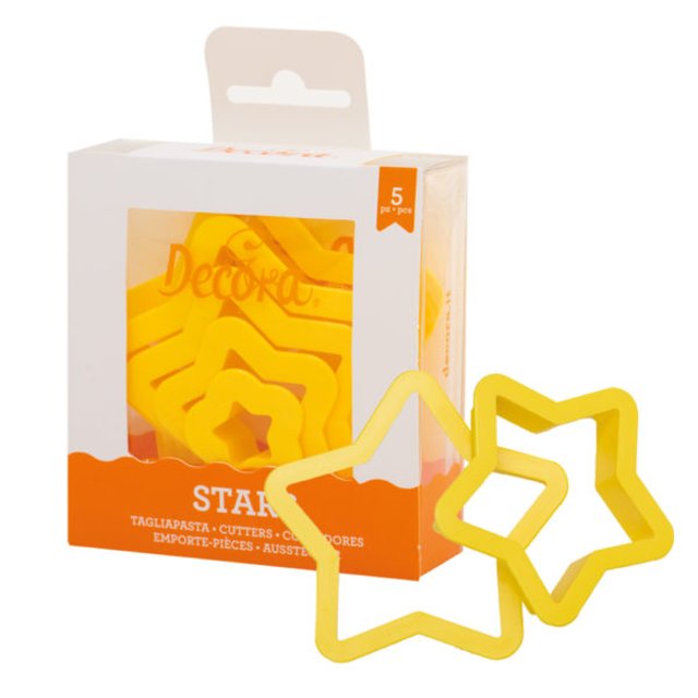 Obrázek produktu DECO VYKRAJOVÁTKA - HVĚZDA 5ks (2-4-6-8-10x2,2cm)