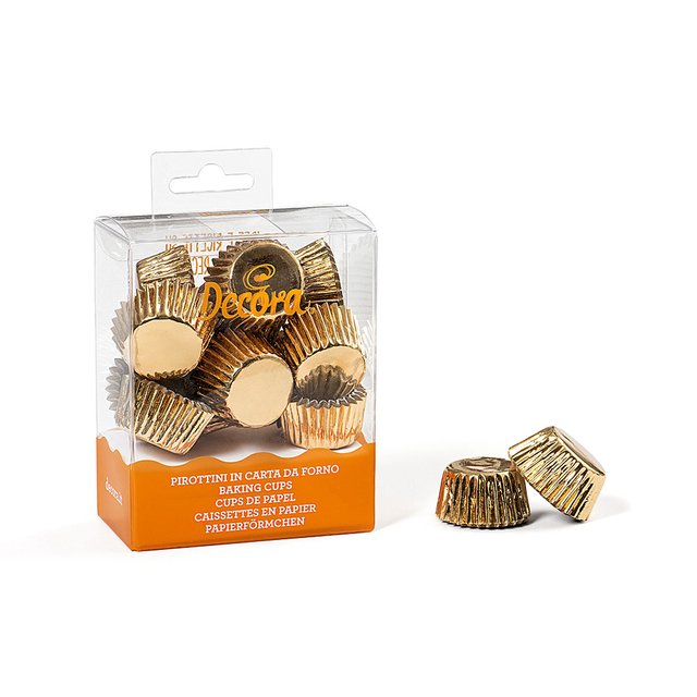Obrázek produktu DECO KOŠÍČKY NA PRALINKY - ZLATÉ pr.27mm v.17mm 180ks