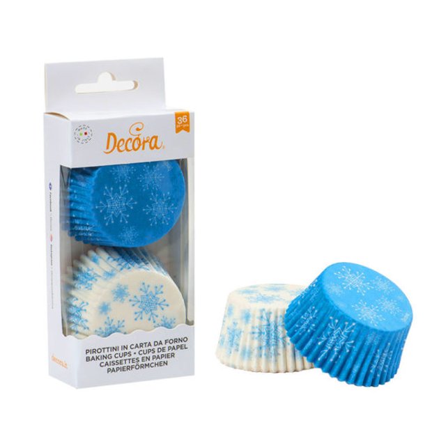 Obrázek produktu DECO KOŠÍČKY NA MUFFINY - VLOČKY pr.50mm v.32mm 36ks