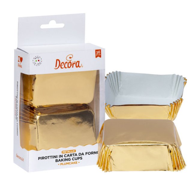 Obrázek produktu DECO KOŠÍČKY NA KOLÁČ- zlaté 80x50x32mm 20ks