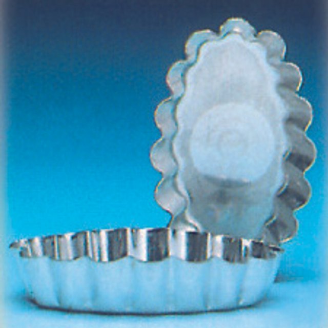 Obrázek produktu MF Formička plech tartaletka vlnky ovál 5x3cm,v.1cm 25ks