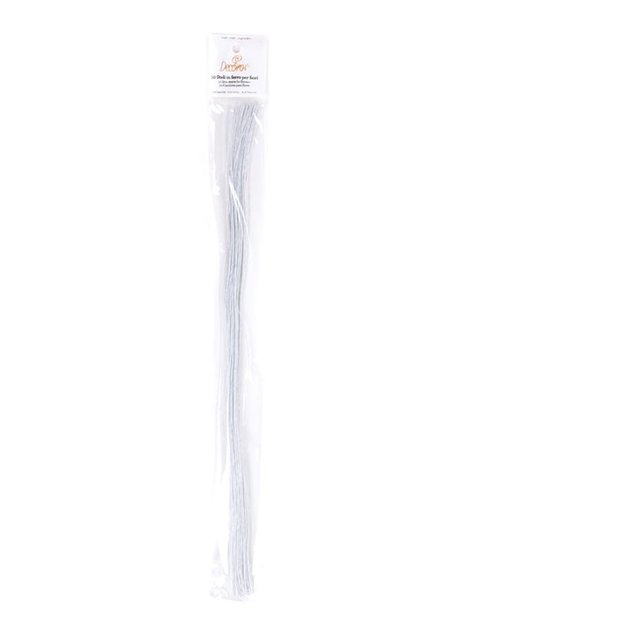 Obrázek produktu DECO STONKY (drátky) na modelování květin - č.30 - BÍLÉ, pr.0,31mm, 40cm 50ks