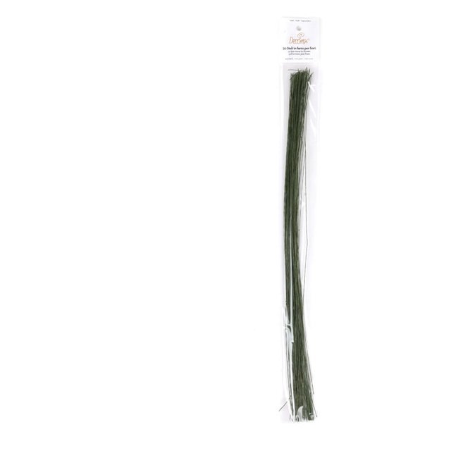 Obrázek produktu DECO STONKY (drátky) na modelování květin - č. 24 - ZELENÉ, pr. 0,55, d 40cm 50ks