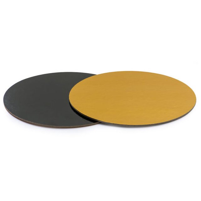 Obrázek produktu DECO PODLOŽKA DORTOVÁ OBOUSTRANNÁ- ZLATÁ/ČERNÁ pr.28cm
