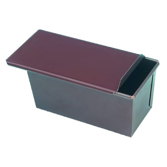 Obrázek produktu MF Forma na pečení - BISKUPSKÝ CHLÉB 18x8,5x8cm nepřiln.povrch černý s víkem SE SLEVOU 50%