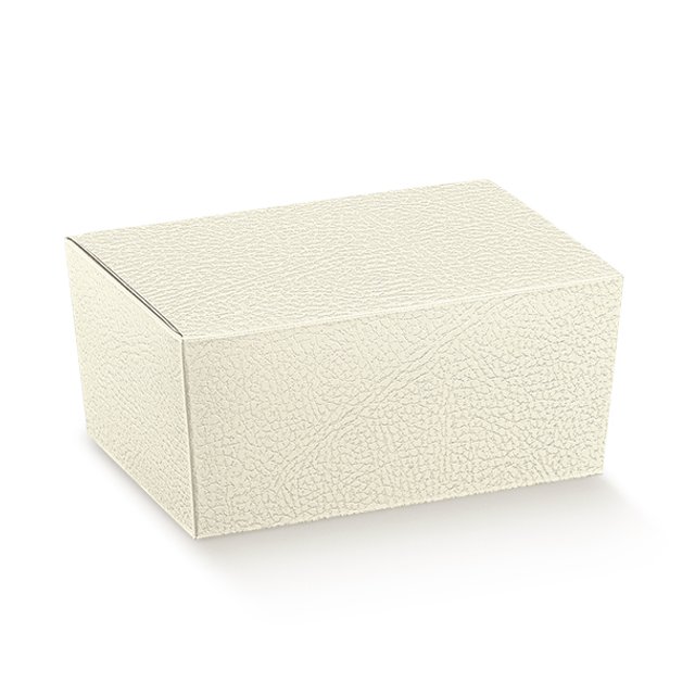 Obrázek produktu SC Krabička na pralinky potisk bílá kůže 15,5x10x7cm 10x10ks