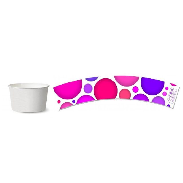 Obrázek produktu SDG KELÍMEK papírový 90ml s potiskem bubliny 46x42ks