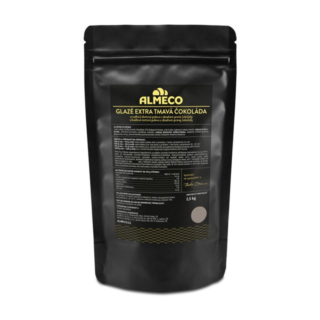Obrázek produktu ALMECO GLAZÉ extra tmavá čokoláda 2,5kg NAHRAZENO 1KG balením A1107