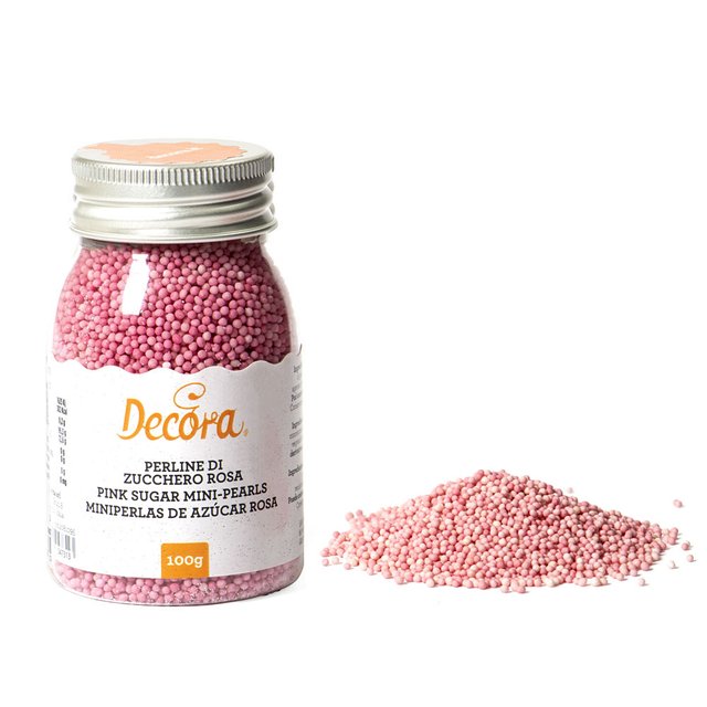 Obrázek produktu DECO CUKROVÉ ZDOBENÍ KULIČKY MINI RŮŽOVÉ 100g