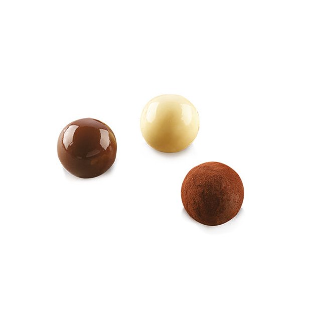 Obrázek produktu SIL FORMA SILIKON na ČOKOLÁDOVÉ BONBONY - POLOKOULE 3D
