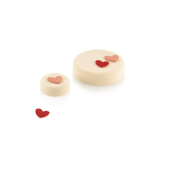 Obrázek produktu SIL ŠABLONA SILIKON - HEART (srdce) 31x31mm, v. 2mm 2x30ks